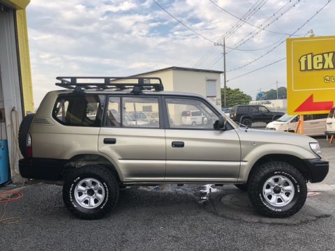 ランドクルーザープラド95　95プラド　ゴールド　ARB4×4　ルーフラック